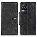 Miniatyrbillede 1 af 2: Alpha Xiaomi Redmi K50 / Xiaomi Redmi K50 Pro læder flip etui - Sort Black