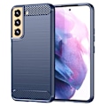 Miniatyrbillede 1 af 2: Carbon Flex Etui Samsung Galaxy S22 - Blå Blue