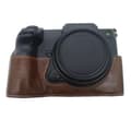 Fujifilm GFX 50S II / GFX 100S halvkropp skinnveske - Kaffe Brown