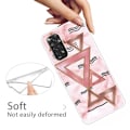 Miniatyrbillede 3 af 4: Marble Xiaomi Redmi Note 11 Pro 5G Etui - Rose Colored Trekanter Pink