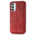 Miniatyrbild 2 av 2: Läder Samsung Galaxy M23 fodral med romb-design - Röd Röd