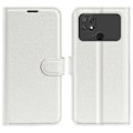 Miniatyrbillede 1 af 6: Klassisk Xiaomi Poco C40 Flip Etui - Hvid White