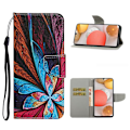 Pikkukuva 1 / 2: Wonderland Samsung Galaxy A42 5G flip kuoret - Kaunis Kuvio Multicolor