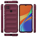 Pikkukuva 2 / 2: Pehmeä kahva muotoiltu kuori Xiaomi Redmi 9C - Viininpunainen Red