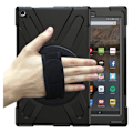Miniatyrbillede 1 af 2: Amazon Fire HD 10 X-Formet kombo etui - Sort Black
