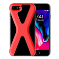 Miniatyrbillede 1 af 2: DAITE iPhone 7 Plus / 8 Plus fleksibelt silikoneetui - Rød Red