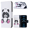 Miniatyrbillede 1 af 2: Wonderland iPhone 12 Pro / iPhone 12 flip etui - Genert Sommerfugl White