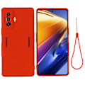 Miniatyrbillede 1 af 2: Matte Liquid Xiaomi Poco F4 GT / Xiaomi Redmi K50 Gaming silikone cover - Rød Red