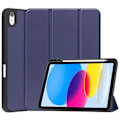 Pikkukuva 1 / 6: iPad 10.9 (2022) kolminkertainen nahkakotelo - Sininen Blue