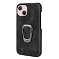 Miniatyrbild 2 av 2: Shockproof Läder Skal med Oval Kickstand till iPhone 14 Plus - Svart Svart
