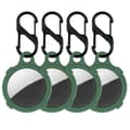 Pikkukuva 2 / 2: 4kpl AirTags silikoni suojus koukulla - Vihreä Green