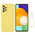 Matte Liquid Samsung Galaxy A33 5G silikone cover - Gul Yellow