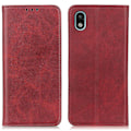 Pikkukuva 1 / 2: Sony Xperia Ace III lompakkokotelo, aitoa nahkaa - Punainen Red