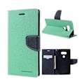 Miniatyrbillede 1 af 2: MERCURY GOOSPERY læder-etui til LG G5 med indbygget holder og kortholder - Turkis Green