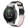 Miniatyrbild 1 av 2: Garmin Fenix 5S klockarmband i äkta läder - Svart Svart