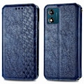 Pikkukuva 1 / 6: Nahkakotelo With A Stylish Rhombus Imprint For Motorola Moto E13 - Sininen Blue