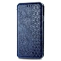 Pikkukuva 2 / 6: Nahkakotelo With A Stylish Rhombus Imprint For Xiaomi Poco M5 - Sininen Blue