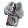 Miniatyrbild 1 av 2: Fluffy Rabbit Samsung Galaxy S21 skal - Silver/Grå Silvergrå