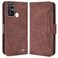 Pikkukuva 1 / 2: ZTE Blade A52 moderni nahkainen lompakkokotelo - Ruskea Brown