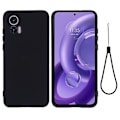 Miniatyrbillede 1 af 2: Matte Liquid silikone cover til Motorola Edge 30 Neo - Sort Black
