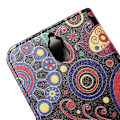 Pikkukuva 2 / 2: Moberg Huawei Y625 Nahkakotelo Korttitaskuilla - Modernit Kukat Multicolor