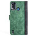 Miniatyrbillede 2 af 2: To Farvet Læder Flip Case til Nokia G11 Plus - Grøn Green