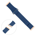 Miniatyrbild 1 av 2: Fitbit Versa 3 äkta läder klockarmband - mörkblå Blå