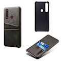 Miniatyrbillede 2 af 2: Dual Card cover – Motorola Moto G8 Plus – Sort Black