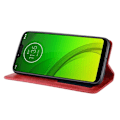 Pikkukuva 2 / 2: Motorola Moto G7 Power vintage nahkakotelo - Punainen Red