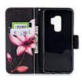 Miniatyrbillede 2 af 2: Samsung Galaxy S9 Plus Printet Mønster PU læder flip etui - frisk blomst Purple