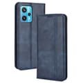 Miniatyrbilde 1 av 2: Bofink Vintage Realme 9 Pro lærveske - Blå Blue