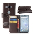 Miniatyrbillede 1 af 2: Sony Xperia XZ2 Compact ægte læder Magnetisk flip etui - Brun Brown