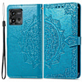 Miniatyrbillede 1 af 2: Mandala Motorola Moto G72 Flip Etui - Blå Blue