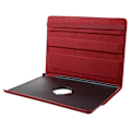 Miniatyrbillede 2 af 2: iPad Pro 10.5 Læder etui med roterende stand - Rød Red
