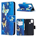 Miniatyrbillede 1 af 2: Wonderland Samsung Galaxy A21s Flip Etui - Guld Sommerfugle Multicolor