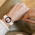Miniatyrbillede 3 af 6: Samsung Galaxy Watch 5 / 5 Pro urrem i resin-stil - Fluorescerende Hvid White