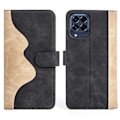 Miniatyrbillede 1 af 2: To Farvet Læder Flip Case til Samsung Galaxy M33 5g - Sort Black