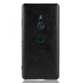 Miniatyrbillede 5 af 6: Sony Xperia XZ3 beskyttelsesetui i kunstlæder med Litchi tekstur - Sort Black