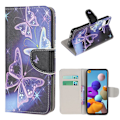 Miniatyrbillede 1 af 2: Wonderland Samsung Galaxy A21s Etui - Magiske Sommerfugle Multicolor