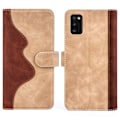 Miniatyrbillede 1 af 2: To Farvet Læder Flip Case til Samsung Galaxy A41 - Gul Yellow