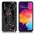 Miniatyrbild 1 av 2: Fantasy Marmor Samsung Galaxy A50 skal - Svart/Guld Svart