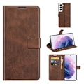 Pikkukuva 1 / 2: Wallet-style Nahkakotelo For Samsung Galaxy S22 - Ruskea Brown