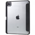 Miniatyrbillede 6 af 6: iPad Pro 12.9 (2018) / (2020) / (2021) / (2022) Drop Resistant Tri-fold stander etui Vegansk Læder and Flexible and Acrylic Tablet Slim Case stødsikke Black