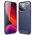 Miniatyrbild 1 av 2: Carbon Flex iPhone 14 Pro skal - Blå Blå