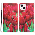 Miniatyrbillede 1 af 2: Wonderland iPhone 14 flip etui - Tulipan Red