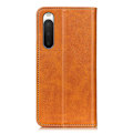 Pikkukuva 2 / 2: Lompakko-style Aitoa Nahkaa Läppäkotelo For Sony Xperia 10 V - Ruskea Brown