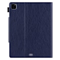 Miniatyrbillede 2 af 2: Kortspor Design Vegansk Læder Stand Tablet Cover med Auto Wake / Sleep iPad Pro 12.9 (2022) / (2021) / (2020) / (2018) - Blå Blue