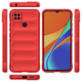 Miniatyrbild 2 av 6: Mjukt greppformat Xiaomi Redmi 9C skal - Röd Röd