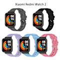 Miniatyrbillede 2 af 2: Xiaomi Redmi Watch 2 nylon åndbar urrem - Sort Blå Blue