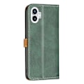 Miniatyrbild 2 av 2: BINFEN tvåfärgat läder Nothing Phone (1) fodral - Grön Grön